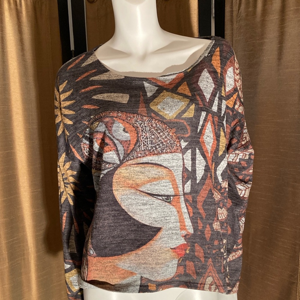 Artistic Print Women's Top